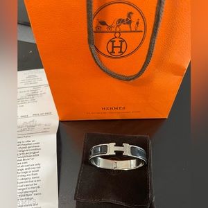 Hermes black bracelet